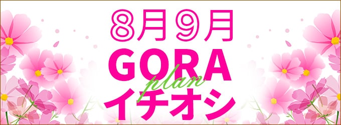 イチオシ8月＆9月プレー対象